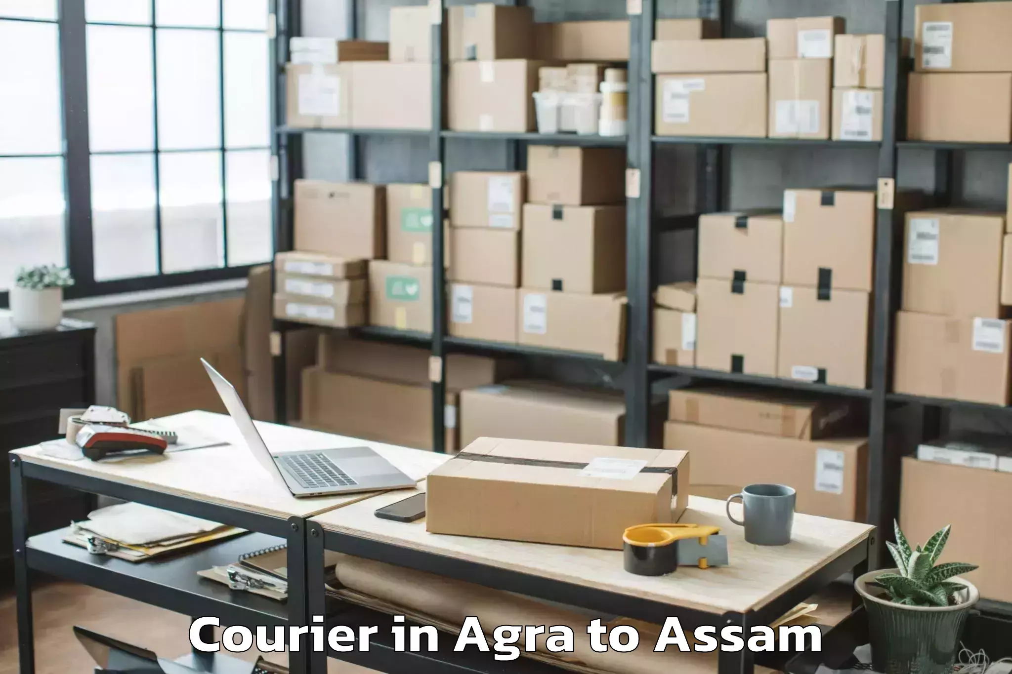 Easy Agra to Rajapara Khatajuli Courier Booking